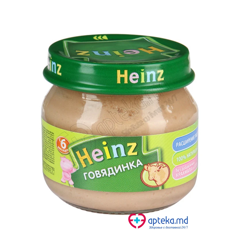 Пюре HEINZ говядинка с 6 мес 80 г Пюре HEINZ говядинка с 6 мес 80 г