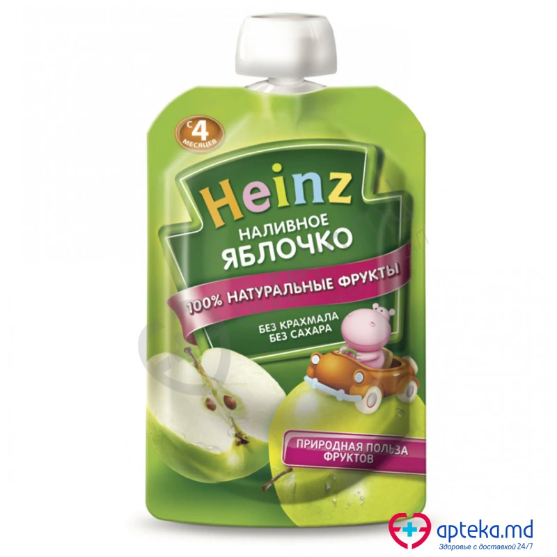 Пюре HEINZ сочное яблочко с 4 мес 100 г Пюре HEINZ сочное яблочко с 4 мес 100 г