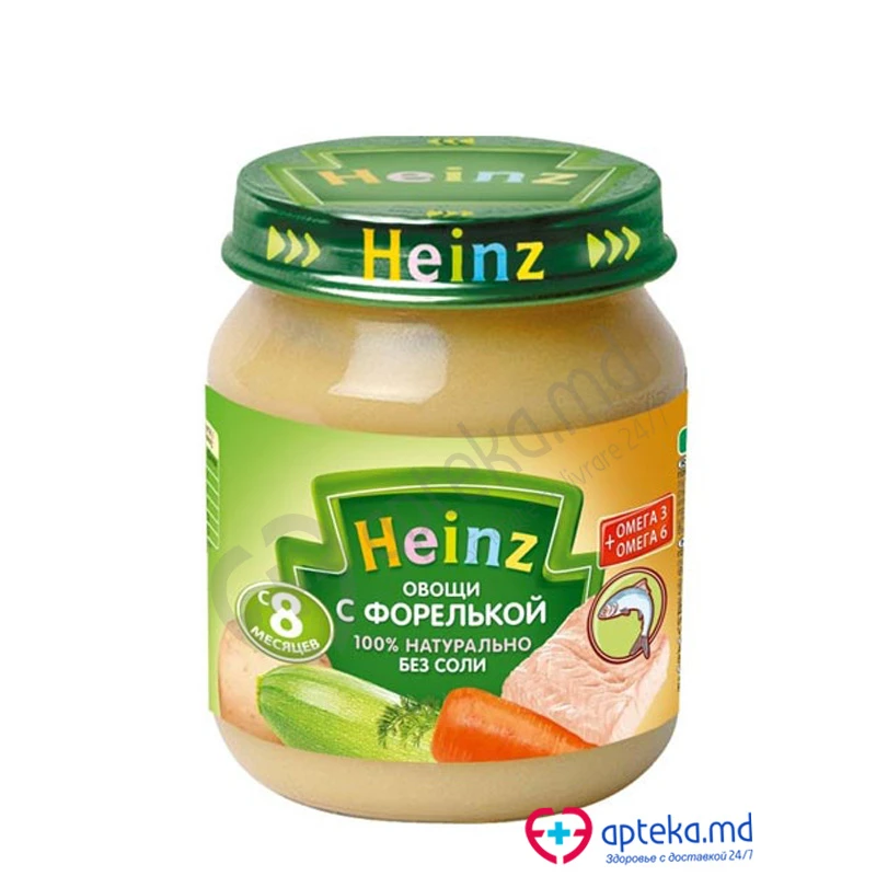 Пюре HEINZ овощи с форелью 120 г Пюре HEINZ овощи с форелью 120 г