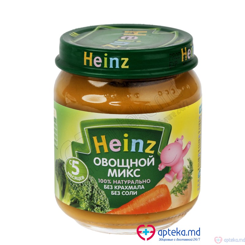 Пюре HEINZ Овощной микс с/б 120г