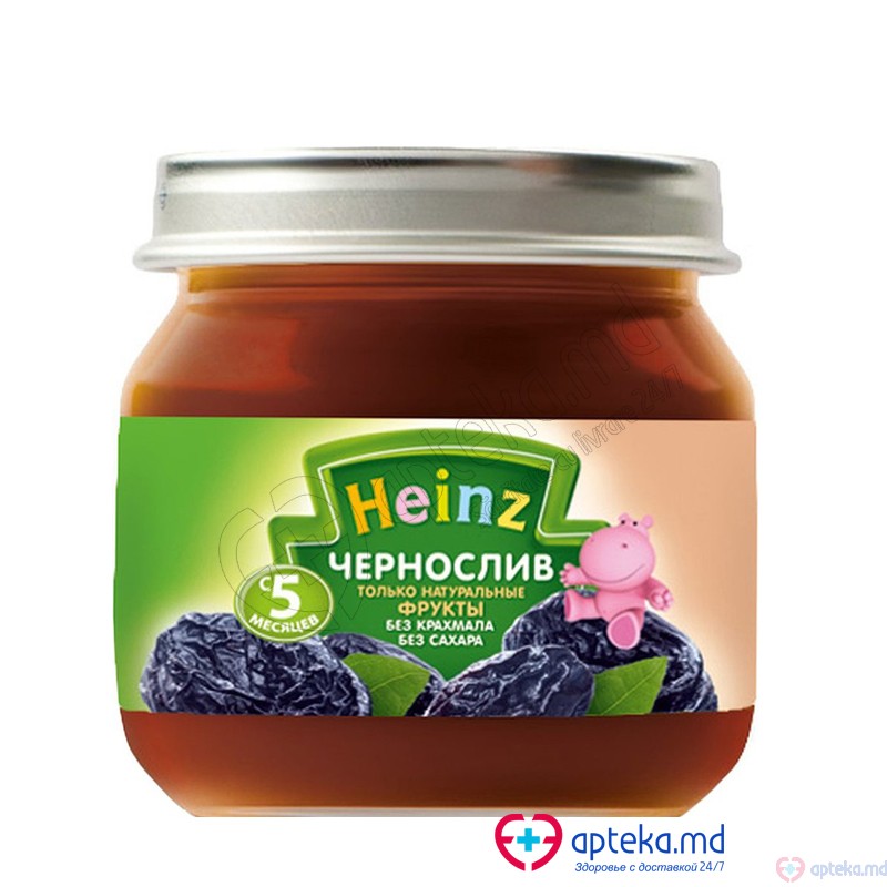 Pireu HEINZ de prune uscate cu prebiotice 80g