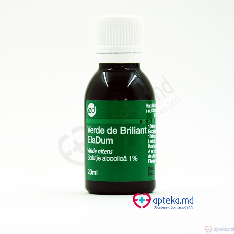 Verde de briliant sol. cutan. 1% 20 ml N1