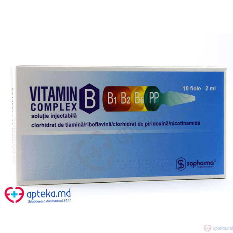 Vitamin B complex sol. inj. 2 ml N10