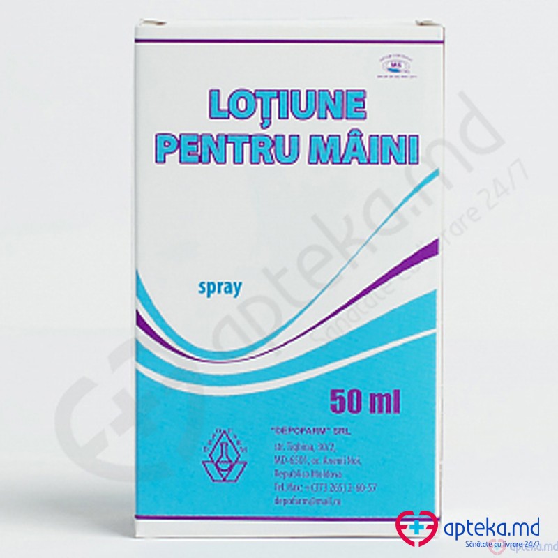 Lotiune pentru maini 50ml, spray (20%)