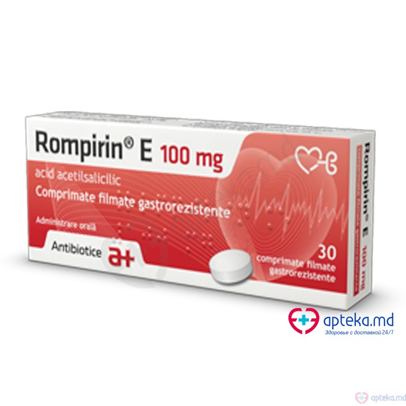 Rompirin E 100 mg comp. gastrorez. 100 mg N10x3