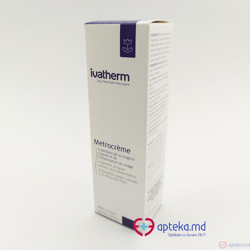 IVATHERM Metrocreme,tratamentul rosetei cutanate si al inflamatiei fetei 30ml