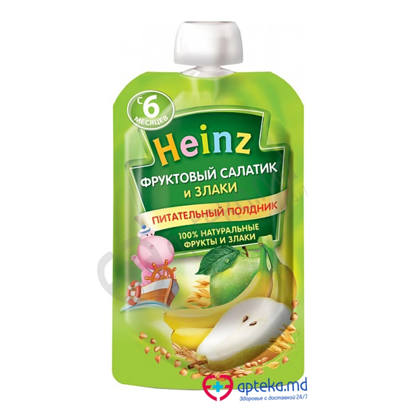 Пюре HEINZ злаки фруктовый салатик d/p 90 г Пюре HEINZ злаки фруктовый салатик d/p 90 г