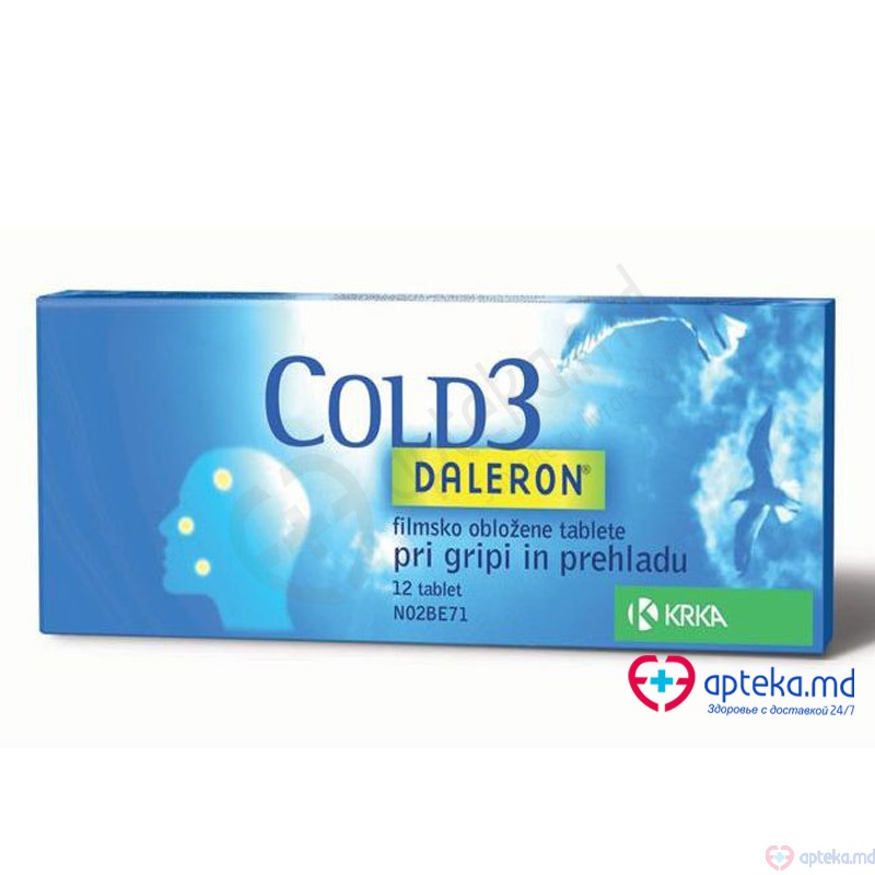 Daleron Cold 3 comp. film. 325 mg + 30 mg + 15 mg N12