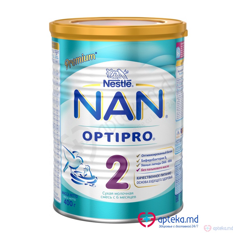 Mincare p/u copii "Nestle" NAN 2 Premium OPTIPRO 400g