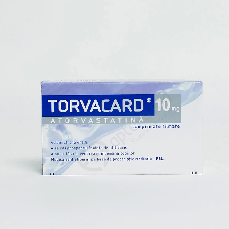 Торвакард, таб п/о 10мг, N15x2 Торвакард, таб п/о 10мг, N15x2