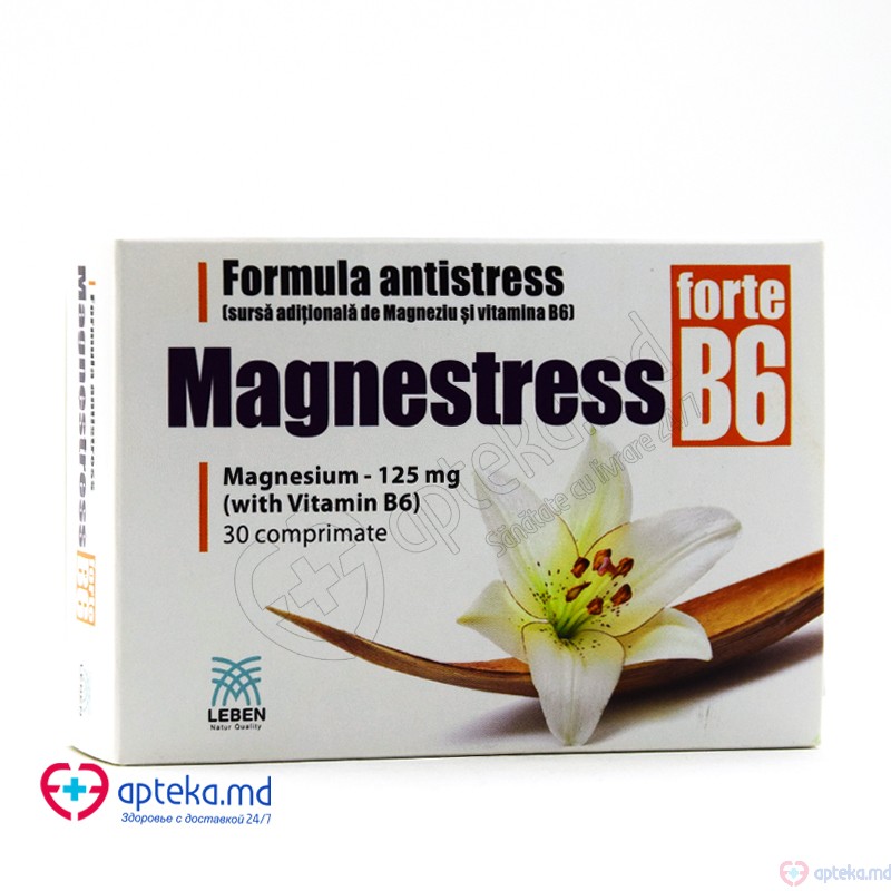 Magnestress forte B6 125mg+5mg N30 comp.