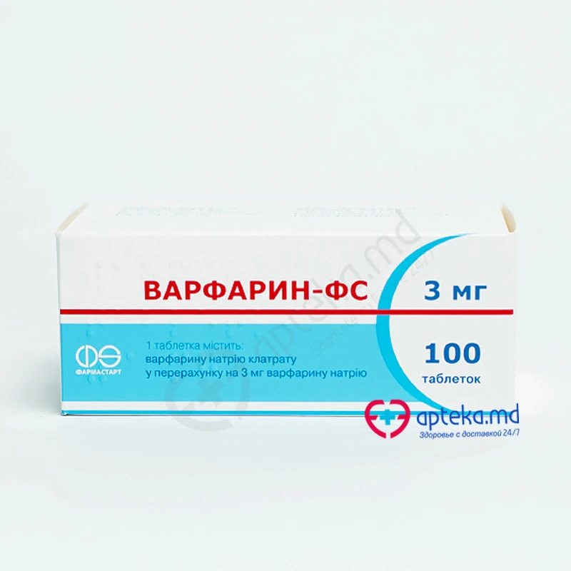 Варфарин-PS табл 3 мг N10x10 Варфарин-PS табл 3 мг N10x10