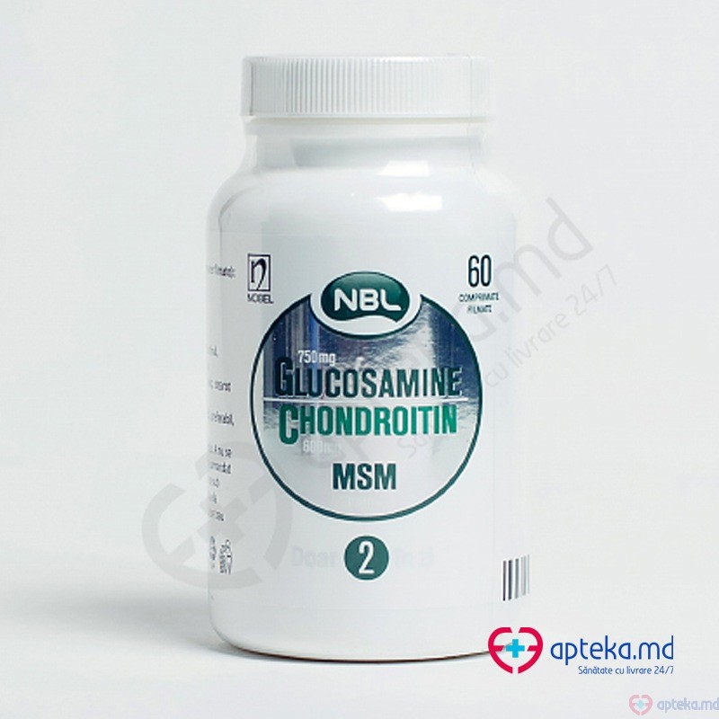 NBL Glucosamine750mg+Chondroitin 600mg +MSM 300mg comp. film. N60