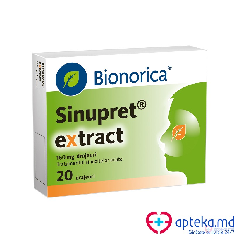 Sinupret extract drajeuri 160 mg N10x2