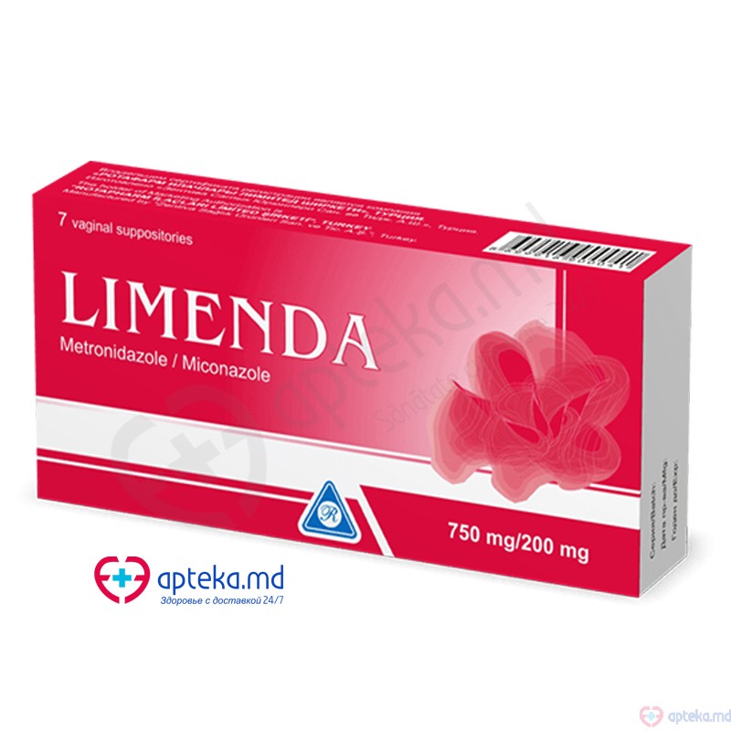 Limenda ovule 750 mg + 200 mg N7