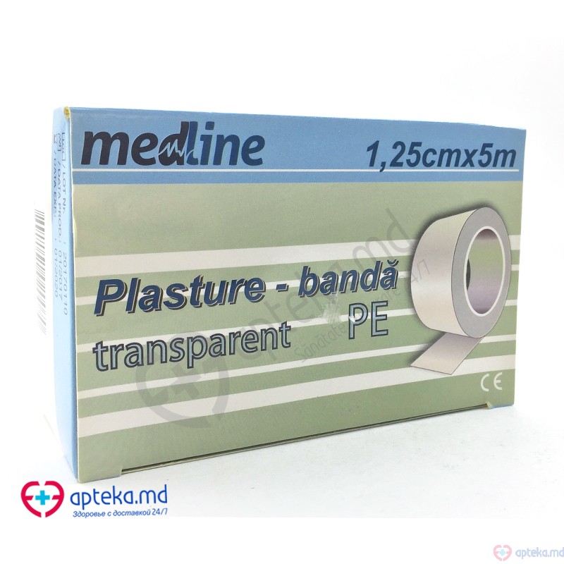 Emplastru transparent 1.25cmx5m Medline