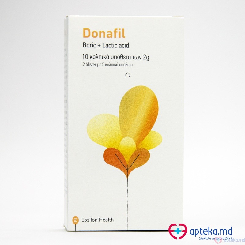 Donafil ovule vaginale N10 (acid boric+acid lactic)