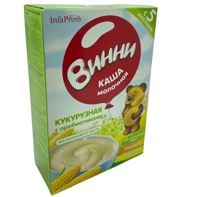Питание детское "Винни" Кукурузная с пребиотиками 200 г