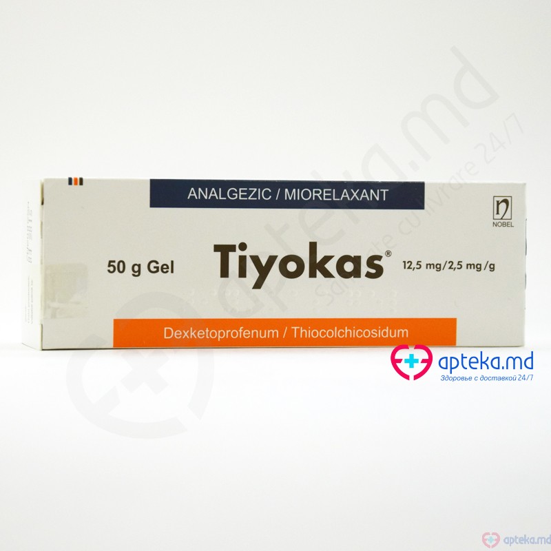 Tiyokas gel 12,5 mg/2,5 mg 50 g N1