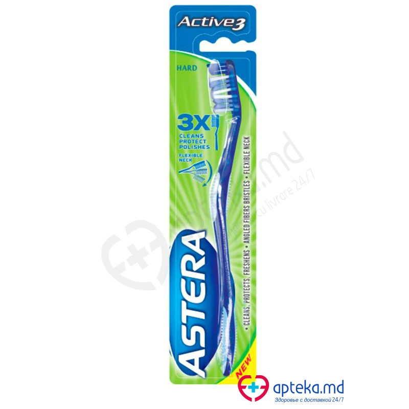 Зубная щетка ASTERA Active 3 Hard жесткая