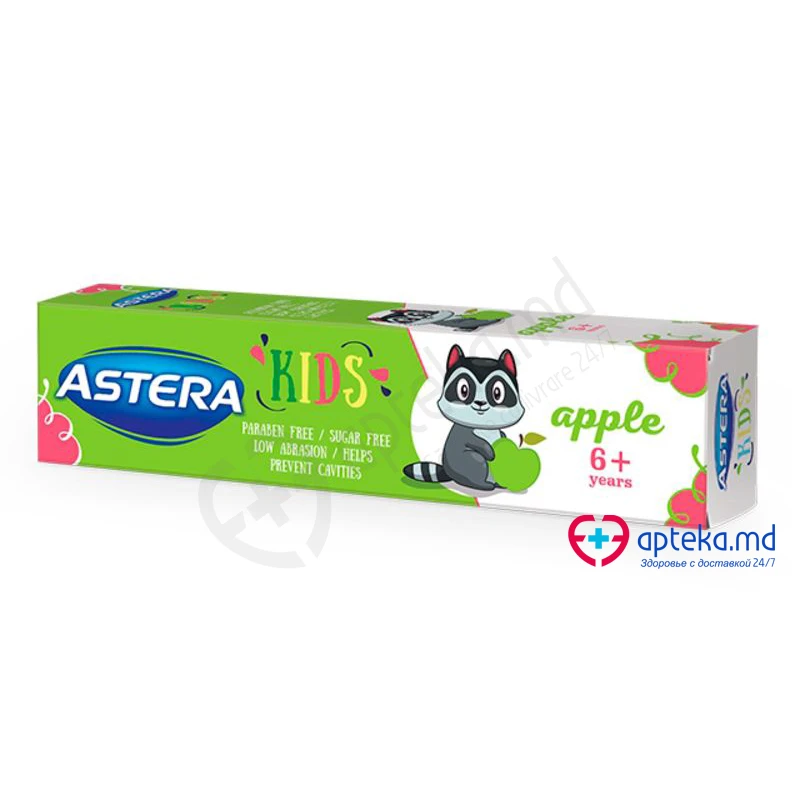Pasta de dinti  ''ASTERA''  kids 6+ apple 50мл