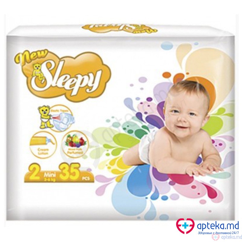 Scutece New Sleepy №2 mini 35buc  3-6 kg