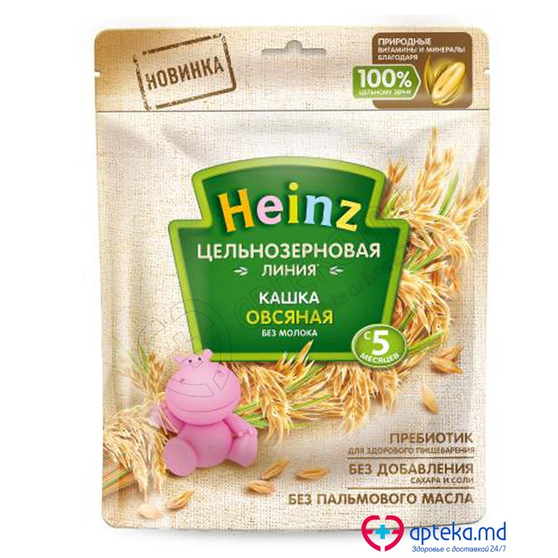 Каша HEINZ овсяная цельнозерновая 180 г Каша HEINZ овсяная цельнозерновая 180 г