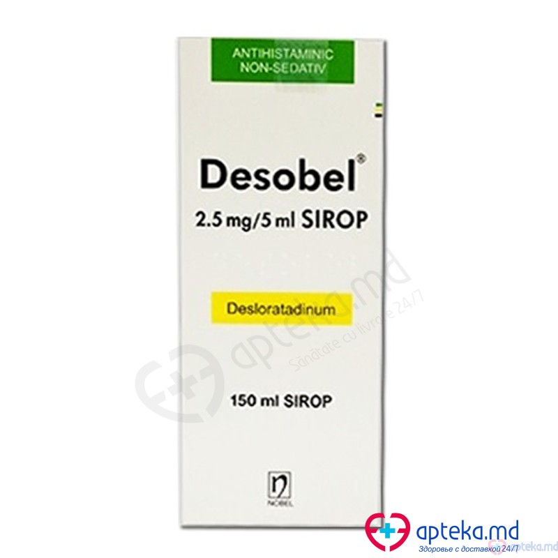 Desobel sirop 2,5 mg/5ml 150 ml N1