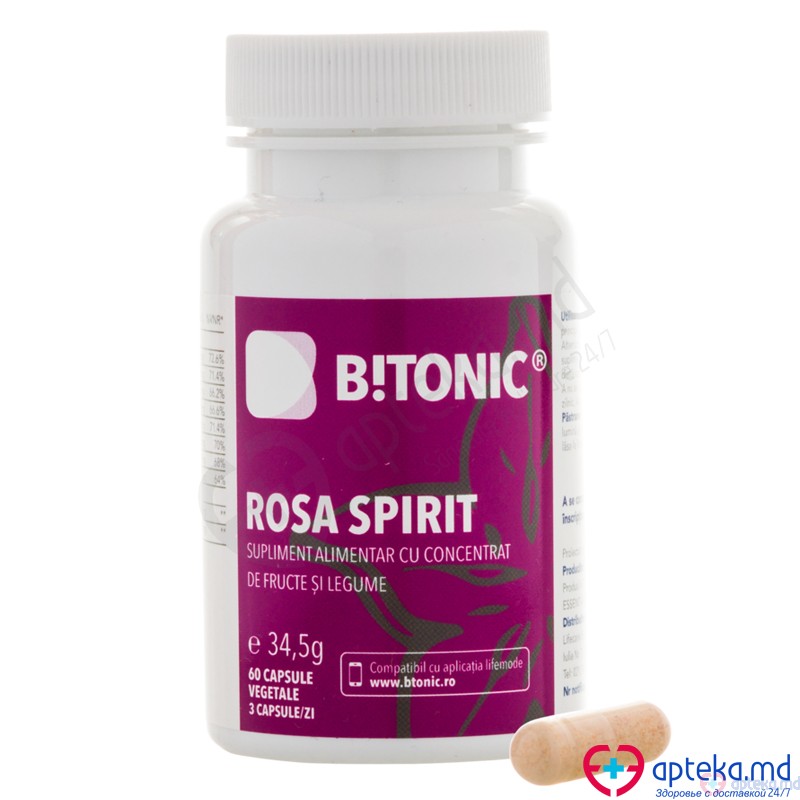 Bitonic Rosa Spirit vitaminele grupei B caps. N60