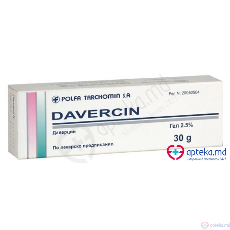 Davercin gel 25 mg/g 30 g N1