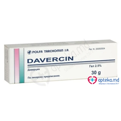 Davercin gel 25 mg/g 30 g N1