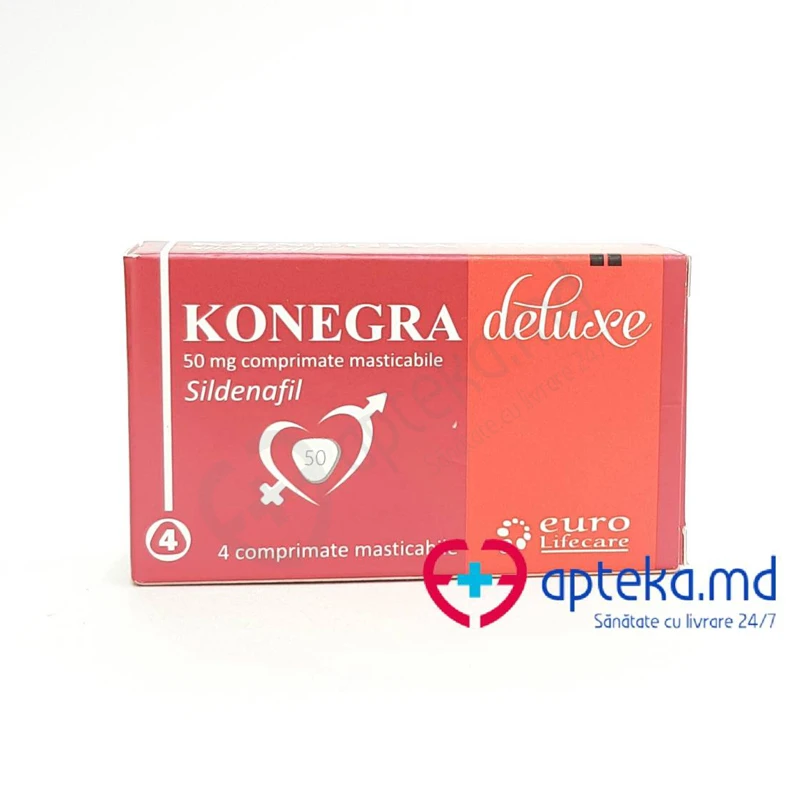 Конегра делюкс табл жеват 50 mg N4 Конегра делюкс табл жеват 50 mg N4