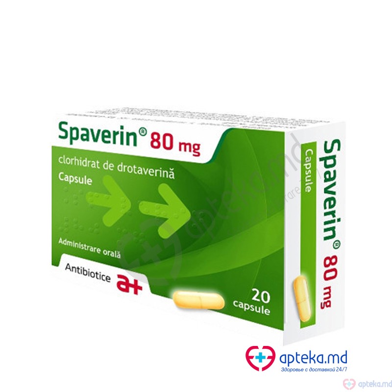 Spaverin 80 mg caps. 80 mg N10x2