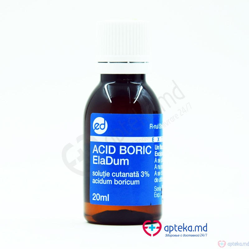 Acid boric sol. cutan. 3% 20 ml N1