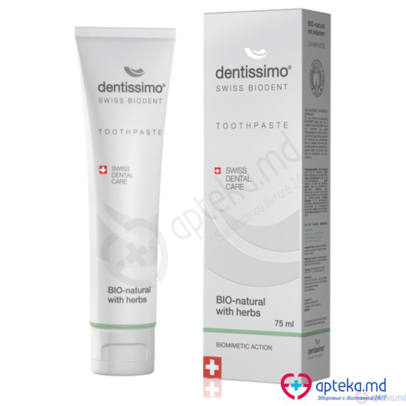 Pasta de dinti Dentissimo Black EXTRA-Whitening 75ml