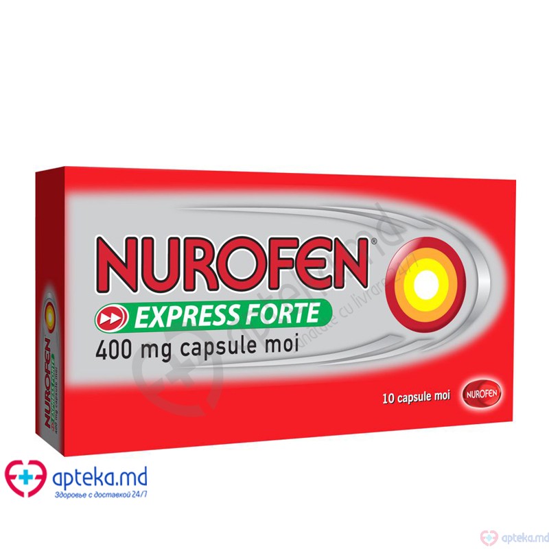 Nurofen Express Forte caps. moi 400 mg N10