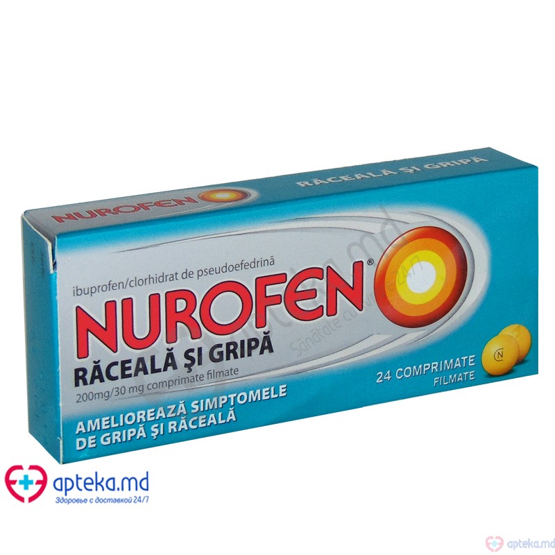 Nurofen Raceala si Gripa comp. film. 200 mg + 30 mg N12x2