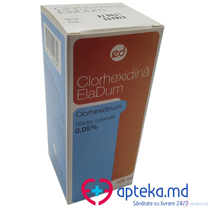 Clorhexidina - ElaDum  sol. cutan.0.05% 100 ml N1