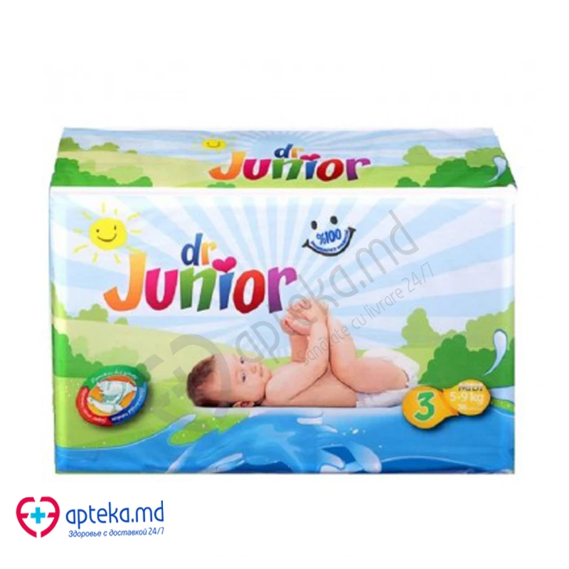 Подгузники для детей Dr. Junior 5-9 кг (N3) N36 Подгузники для детей Dr. Junior 5-9 кг (N3) N36