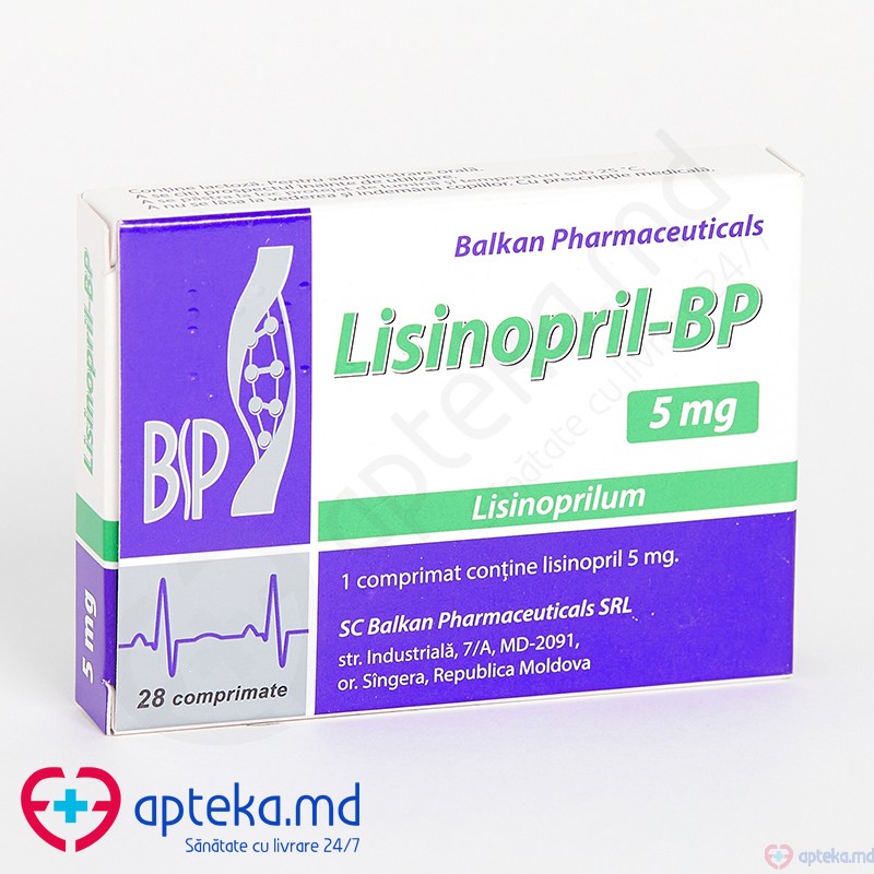 Lisinopril-BP comprimate 5 mg N14x2