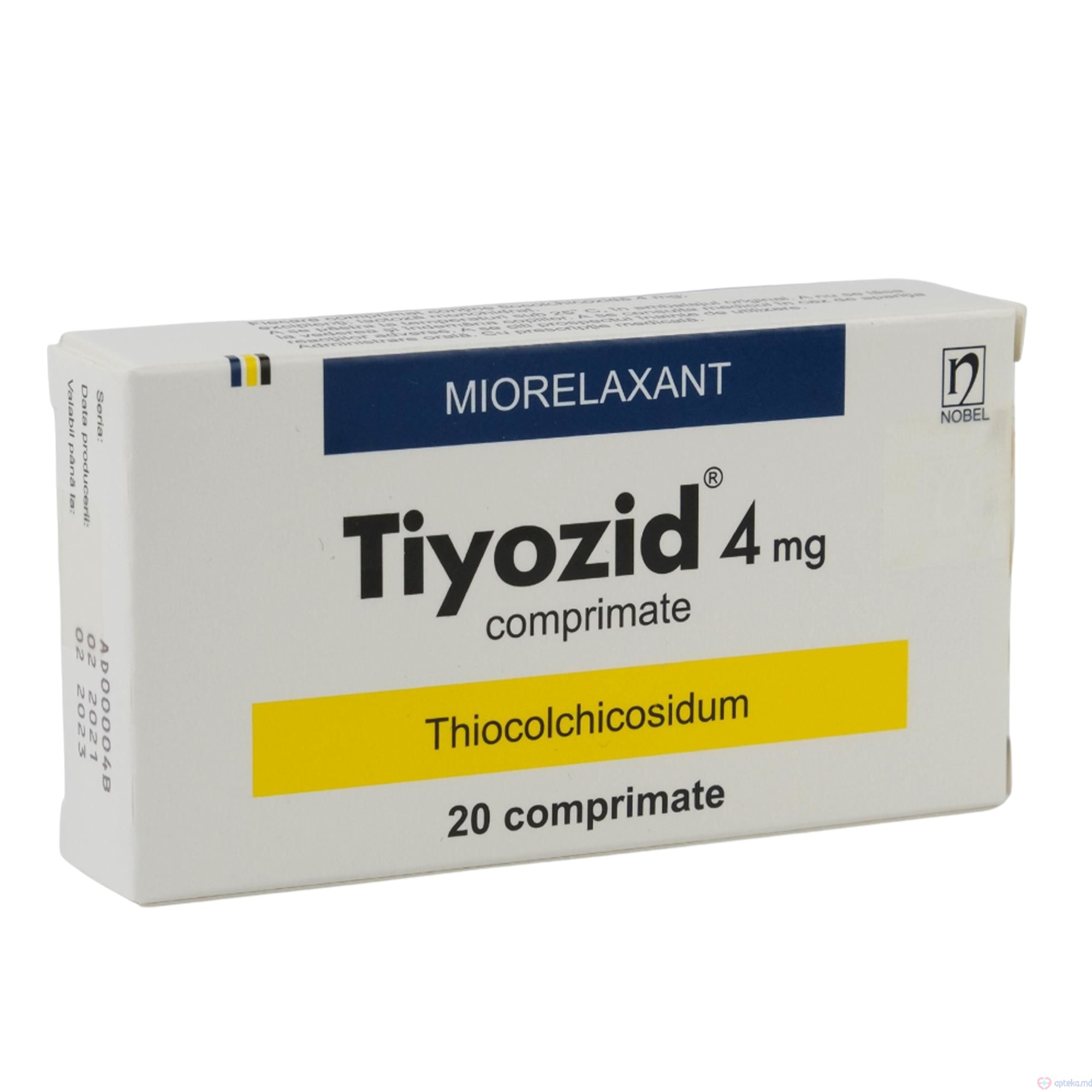 Tiyozid comprimate 4 mg N10x2