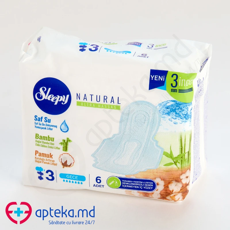 Прокладки Sleepy Natural Standard Night N6
