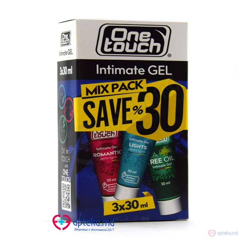 Gel Lubrifiant intim One touch Mix Pack 3x30ml