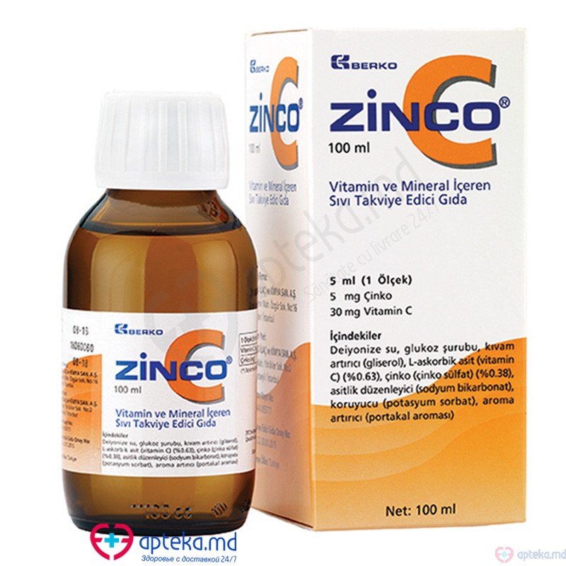 Zinco-C (Zn+ Vit.C) sirop 100ml N1