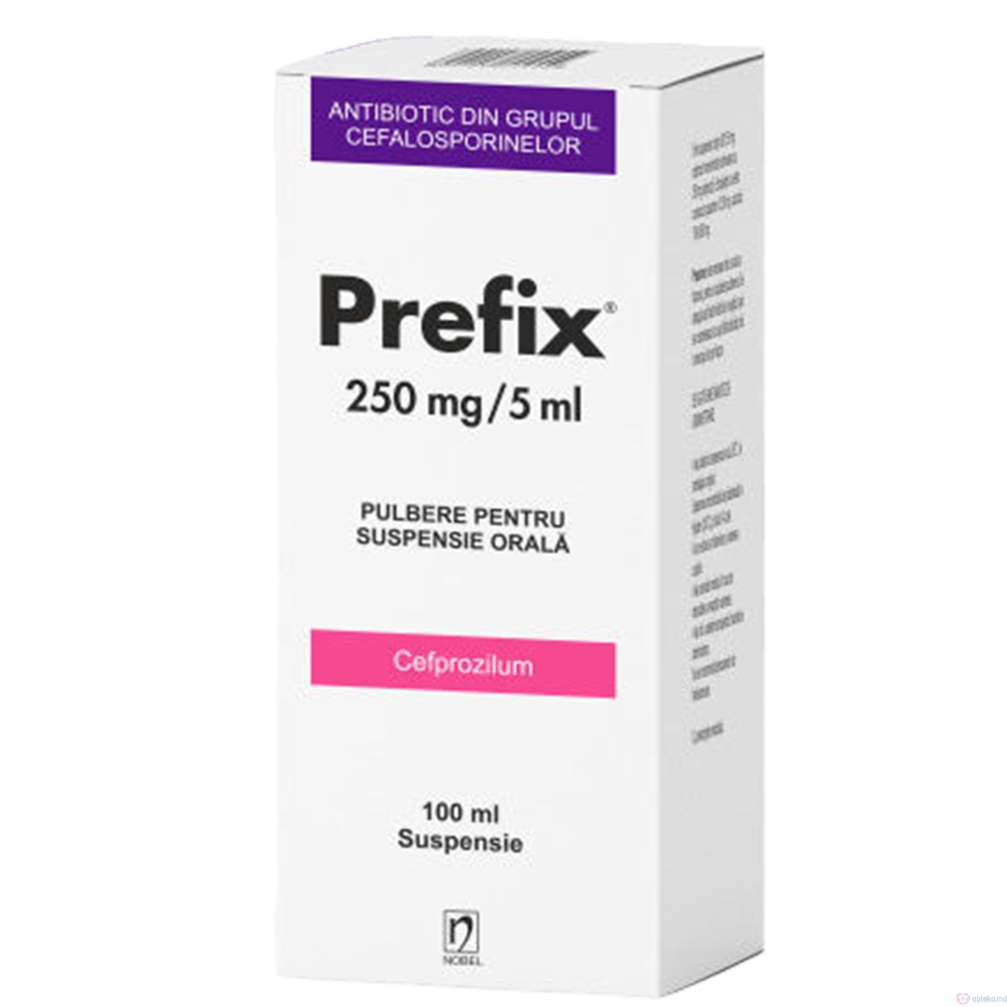 Prefix pulb./susp. orala 250 mg/5 ml 100 ml N1