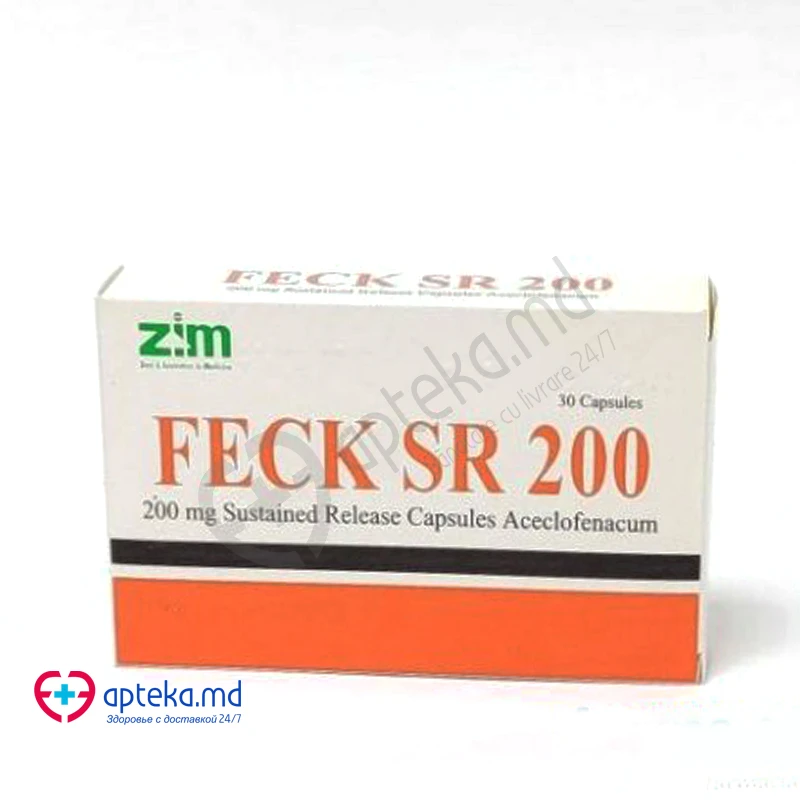 Фек SR 200, таб п/о пролонг 200мг, N10x3 Фек SR 200, таб п/о пролонг 200мг, N10x3