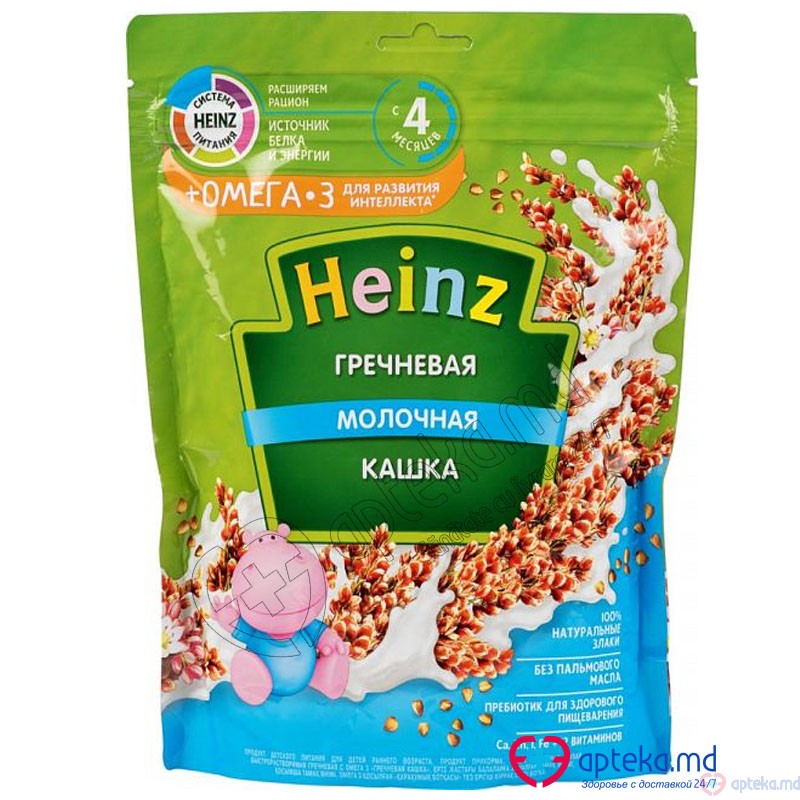 Каша HEINZ молочная с омега-3 гречневая 200 г