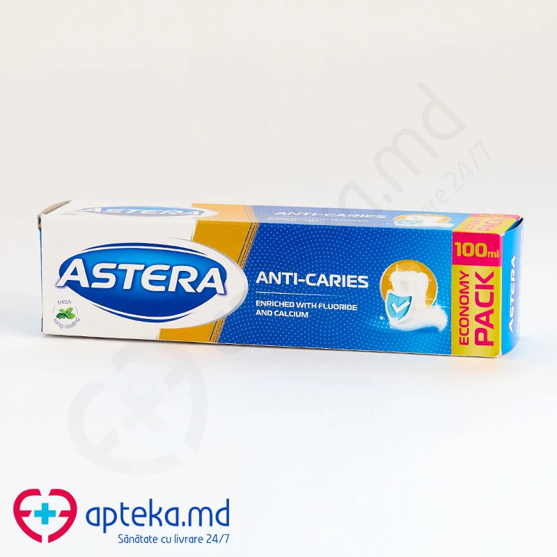 Зубная паста ASTERA Anti-caries, 100 мл Зубная паста ASTERA Anti-caries, 100 мл
