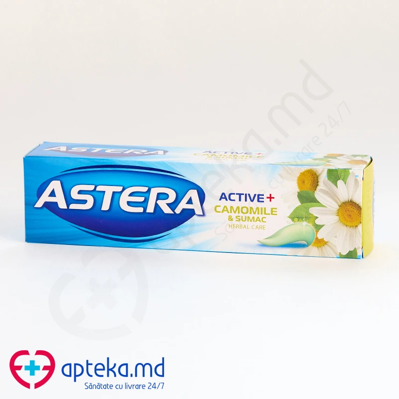 Зубная паста ASTERA Active+ Camomile & Sumac, 100 мл Зубная паста ASTERA Active+ Camomile & Sumac, 100 мл