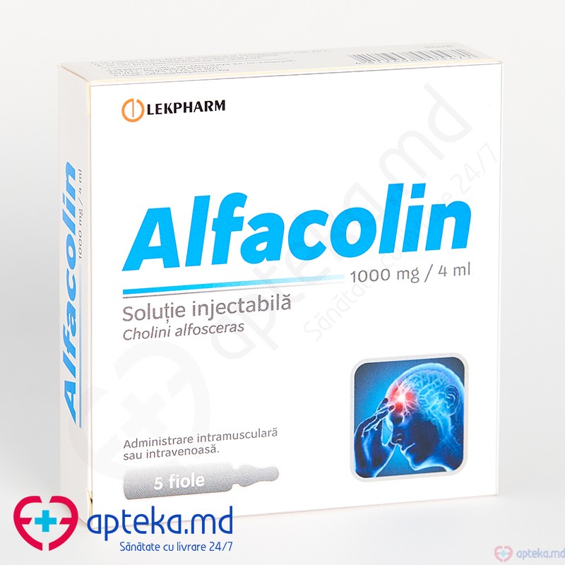 Alfacolin solutie injectabila 1000 mg/4 ml N5